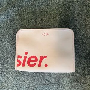 Glossier makeup bag
